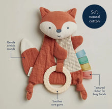 Load image into Gallery viewer, Fox Bitzy Crinkle Sensory Toy with Teether Itzy Ritzy