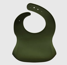 Load image into Gallery viewer, Silicone Bib - Fork Yeah (Olive)