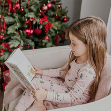 Load image into Gallery viewer, Meowy & Bright Print on Peony Blush PJ Set