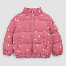 Load image into Gallery viewer, Hearts Print on Mauve Corduroy Light Weight Jacket