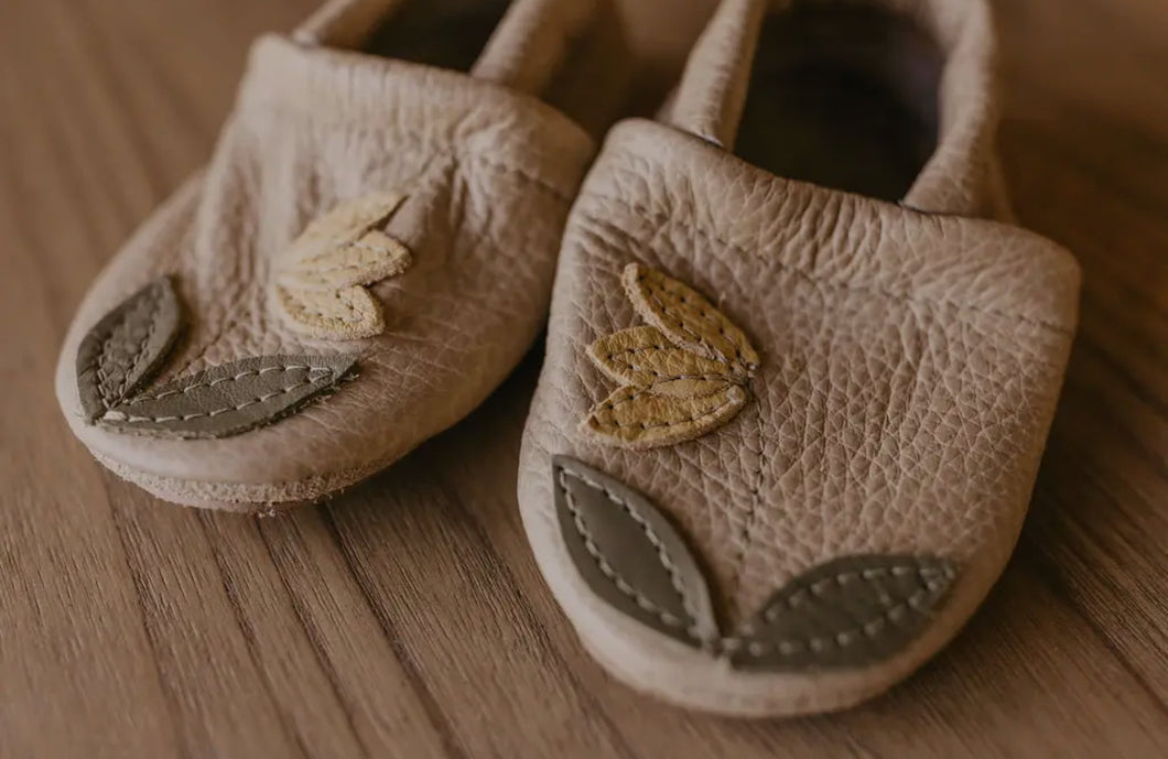Baby Barley Leather  Moccs- Yellowbell