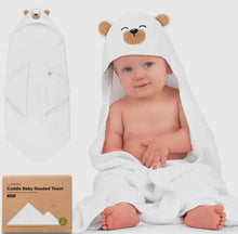Load image into Gallery viewer, KeaBabies Cuddle Baby Hooded Towel-Grizzly KeaBabies