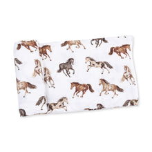 Load image into Gallery viewer, Wild Horses Swaddle Blanket