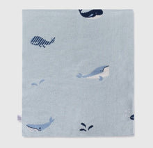 Load image into Gallery viewer, Organic Cotton Blanket- Whales