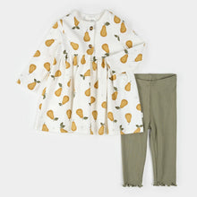Load image into Gallery viewer, Pear Print on Ribbed Dress Set