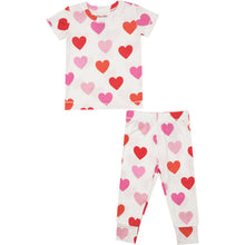 Load image into Gallery viewer, Hearts Kids PJ Set
