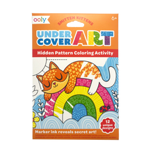 Load image into Gallery viewer, Undercover Art Hidden Patterns Coloring- Smitten Kitten
