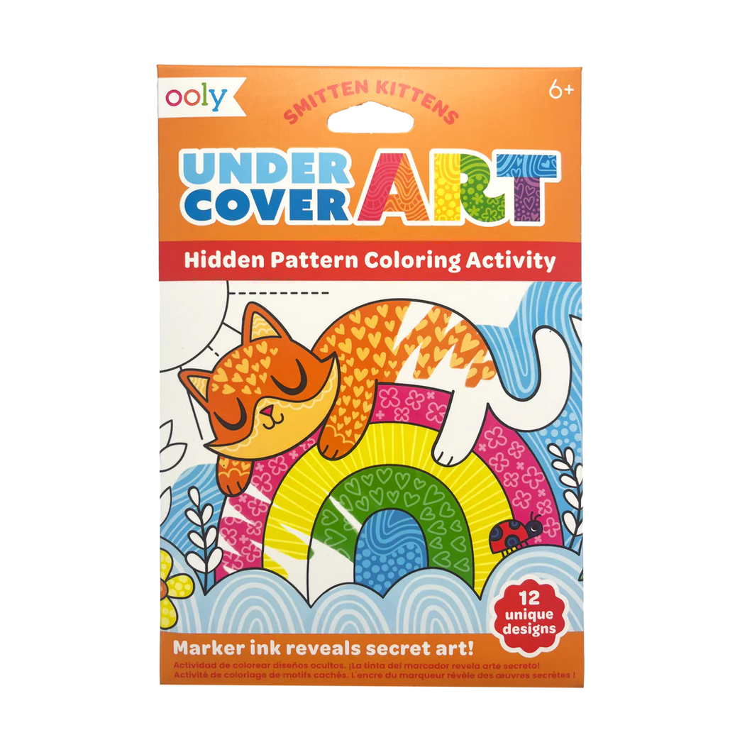 Undercover Art Hidden Patterns Coloring- Smitten Kitten