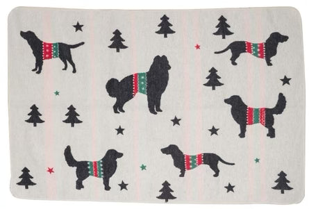 Xmas Dog All Over' Blanket