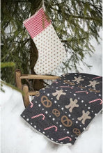 Load image into Gallery viewer, Jewel Set Blanket in Stocking "Gingerbread Man" David Fussenegger
