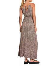 Load image into Gallery viewer, Pink/ Brown Snake Print Maxi Dress
