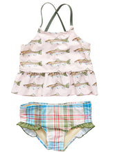 Load image into Gallery viewer, Girls Joy Tankini - Pink Rainbow Trout
