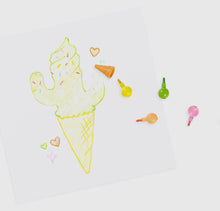 Load image into Gallery viewer, Rainbow Scoops Scented Erasable Crayons Dimples Boutique