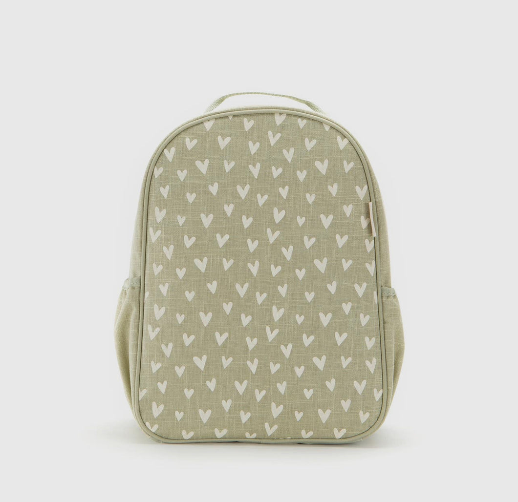 Little Heart Sage Toddler Backpack
