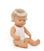 Load image into Gallery viewer, Baby Doll Caucasian Girl with Hearing implant 15' Miniland