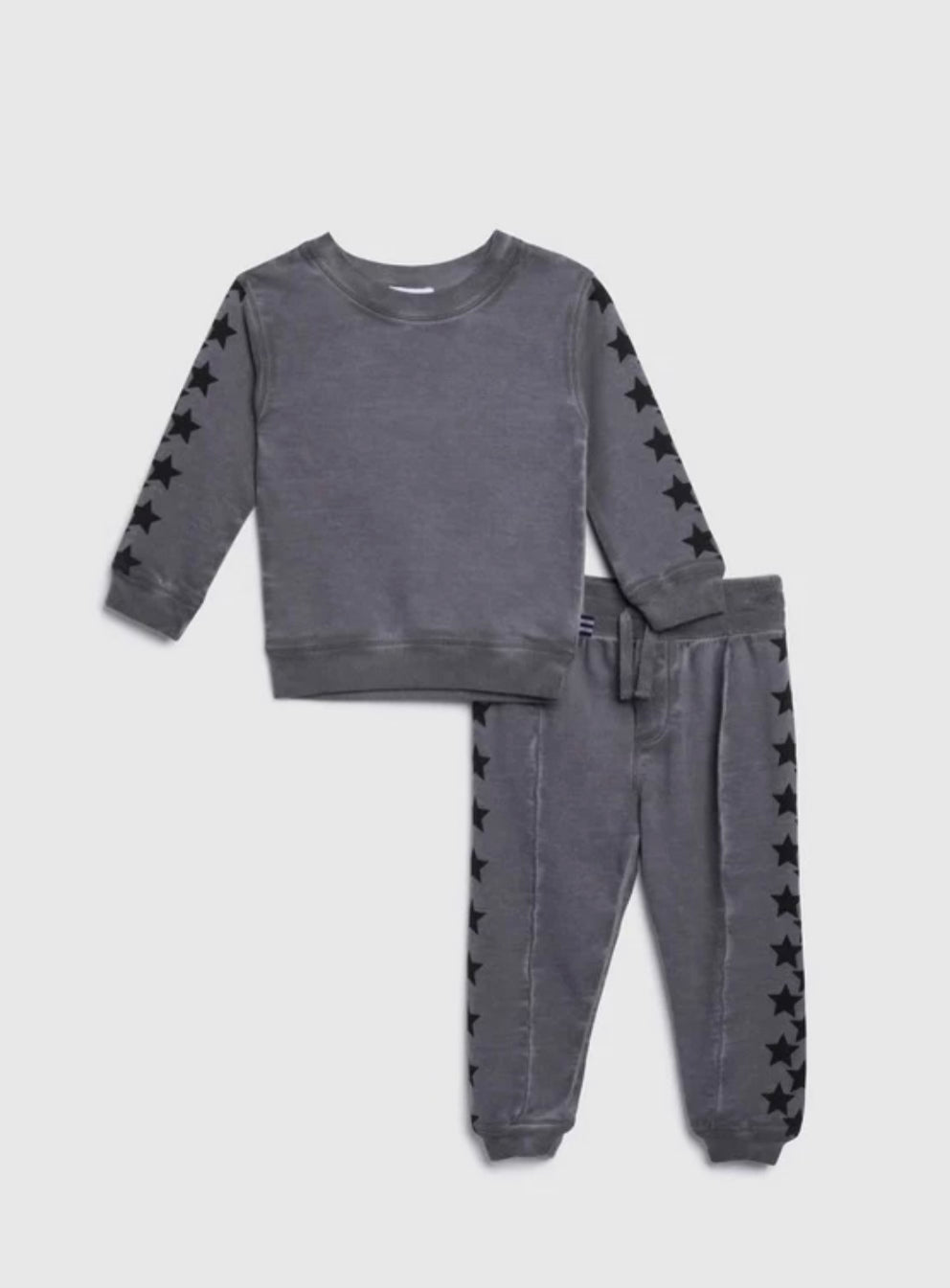 Toddler Boy Grey Star Jogger Set