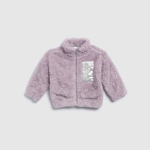 Baby Lilac Faux Sherling Jacket