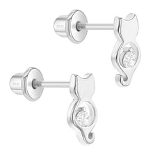 Load image into Gallery viewer, Kitty Friend Sterling Silver Earrings
