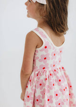Load image into Gallery viewer, Sleeveless Twirl Dress in Pink Daisies