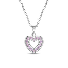 Load image into Gallery viewer, Heart Sterling Silver Necklace