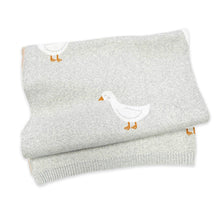 Load image into Gallery viewer, Viverano Organics - Duck Waddle - Organic Jacquard Knit Baby Blankets