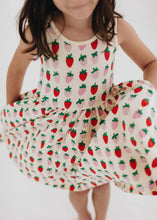 Load image into Gallery viewer, Sleeveless Twirl Dress in Strawberry Blush