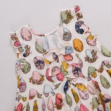 Load image into Gallery viewer, Girls Eloise Ruffle Dress- Multi Eggs
