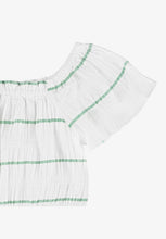 Load image into Gallery viewer, Stripes Long Trousers- Cream/Mint
