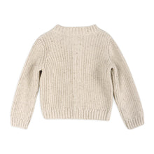 Load image into Gallery viewer, Baby Sweater Cardigan- Speckled Linen

