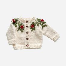 Load image into Gallery viewer, Holly Cardigan Berry Mistletoe
