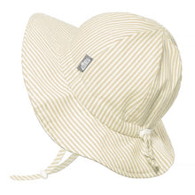 Load image into Gallery viewer, Cotton Floppy Hat - Beige Stripes
