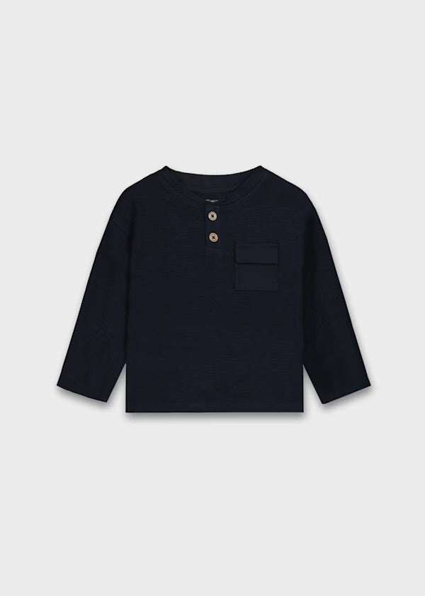Baby Special Knit T-Shirt-Navy