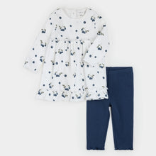 Load image into Gallery viewer, Blueberries Print on Ribbed Dress Set
