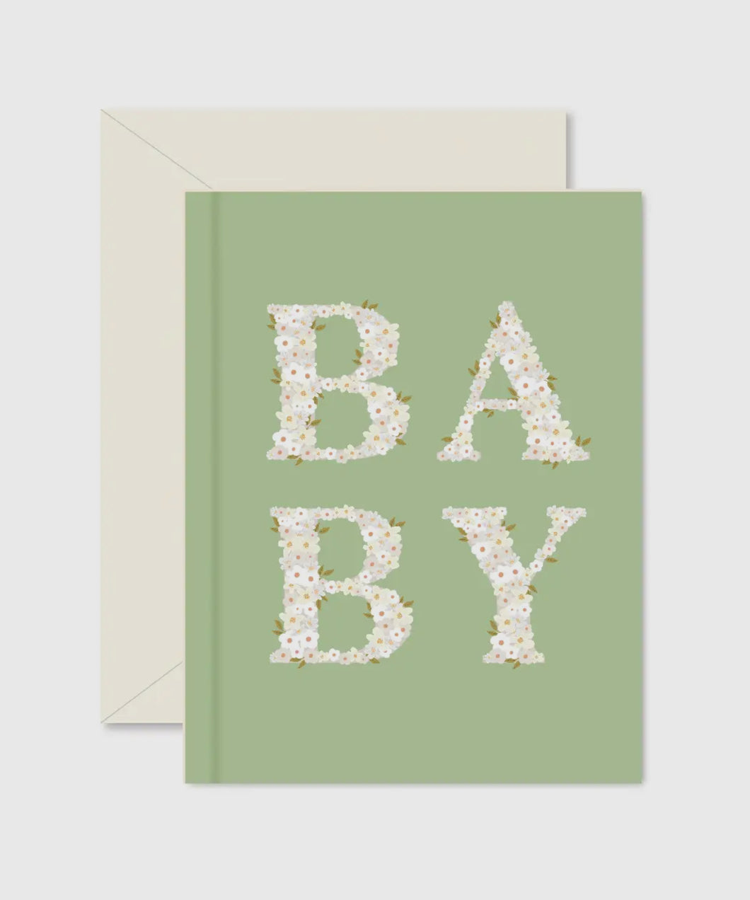 Spring Green Baby Blooms Greeting Card