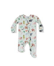 Load image into Gallery viewer, 2 Way  Zipper Footie- American Woodland Animals
