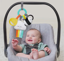 Load image into Gallery viewer, Bitzy Busy Ring Teething Activity Toy High Contrast Itzy Ritzy
