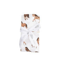 Load image into Gallery viewer, Swaddle Blanket- Horses 47 x 47

