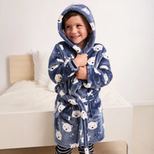 Load image into Gallery viewer, Polar Bear Print on Fog Plush Robe
