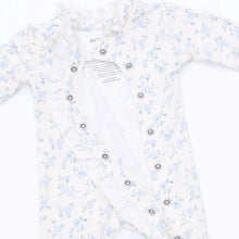 Load image into Gallery viewer, Rose Briar Kimono Ruffle Snap Footie

