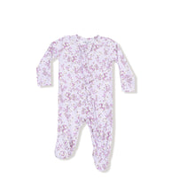 Load image into Gallery viewer, 2 Way Ruffle Zipper  Footie- Sweet Dream Florals
