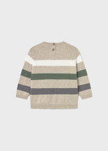 Load image into Gallery viewer, Colorblock Sweater- Chai Heather

