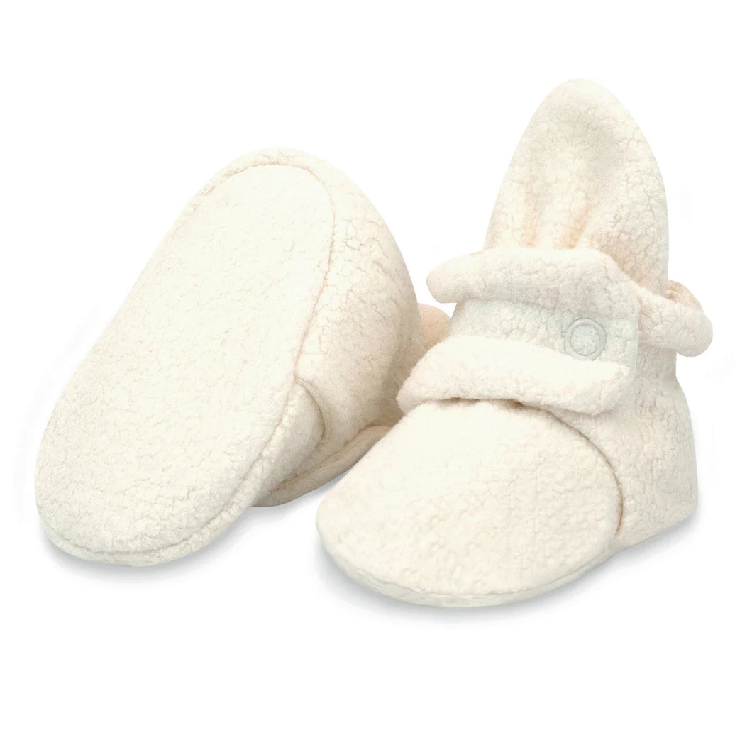 Cozie Fleece Baby Bootie - Cream