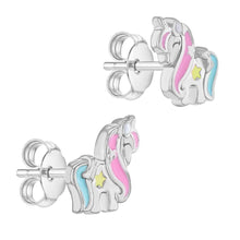 Load image into Gallery viewer, Unicorn Sterling Silver Earrings
