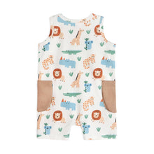 Load image into Gallery viewer, Safari Baby Shortie Romper
