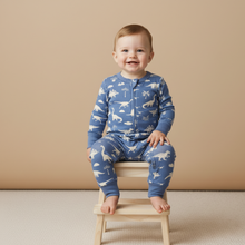 Load image into Gallery viewer, Organic 2-Way Zip Romper - Dino
