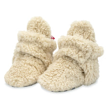 Load image into Gallery viewer, Furry Gripper Baby Bootie - Oat
