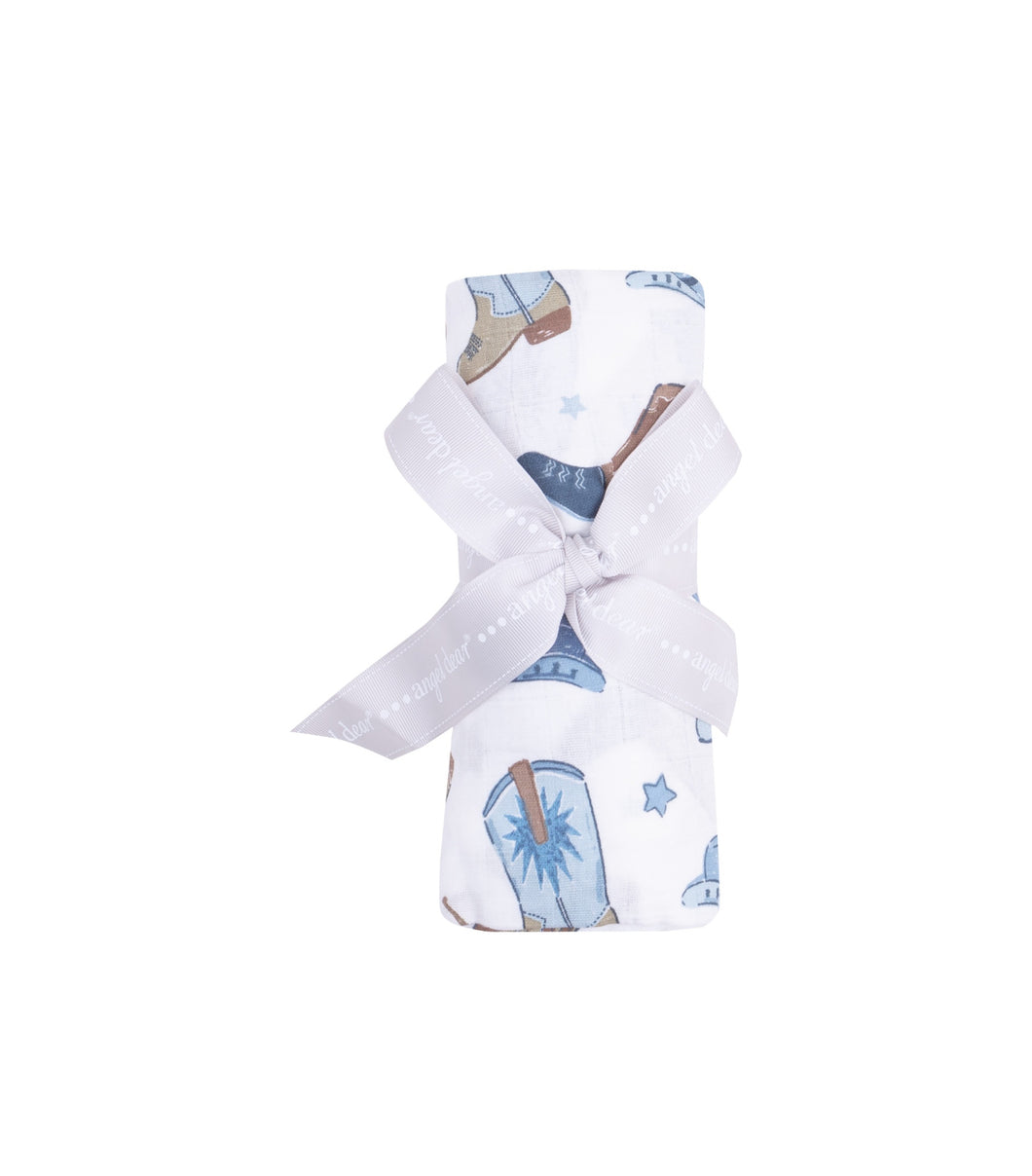 Swaddle Blanket- Cowboy Boots 47 x 47