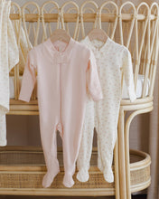 Load image into Gallery viewer, Zip Longsleeve Sleeper Footie Fleur
