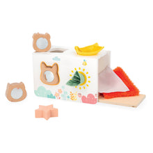 Load image into Gallery viewer, Janod - Pure Fabrics Shape Sorter Box
