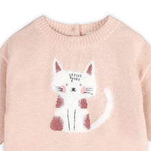 Load image into Gallery viewer, Furry Cat 3D Knit Baby Pullover

